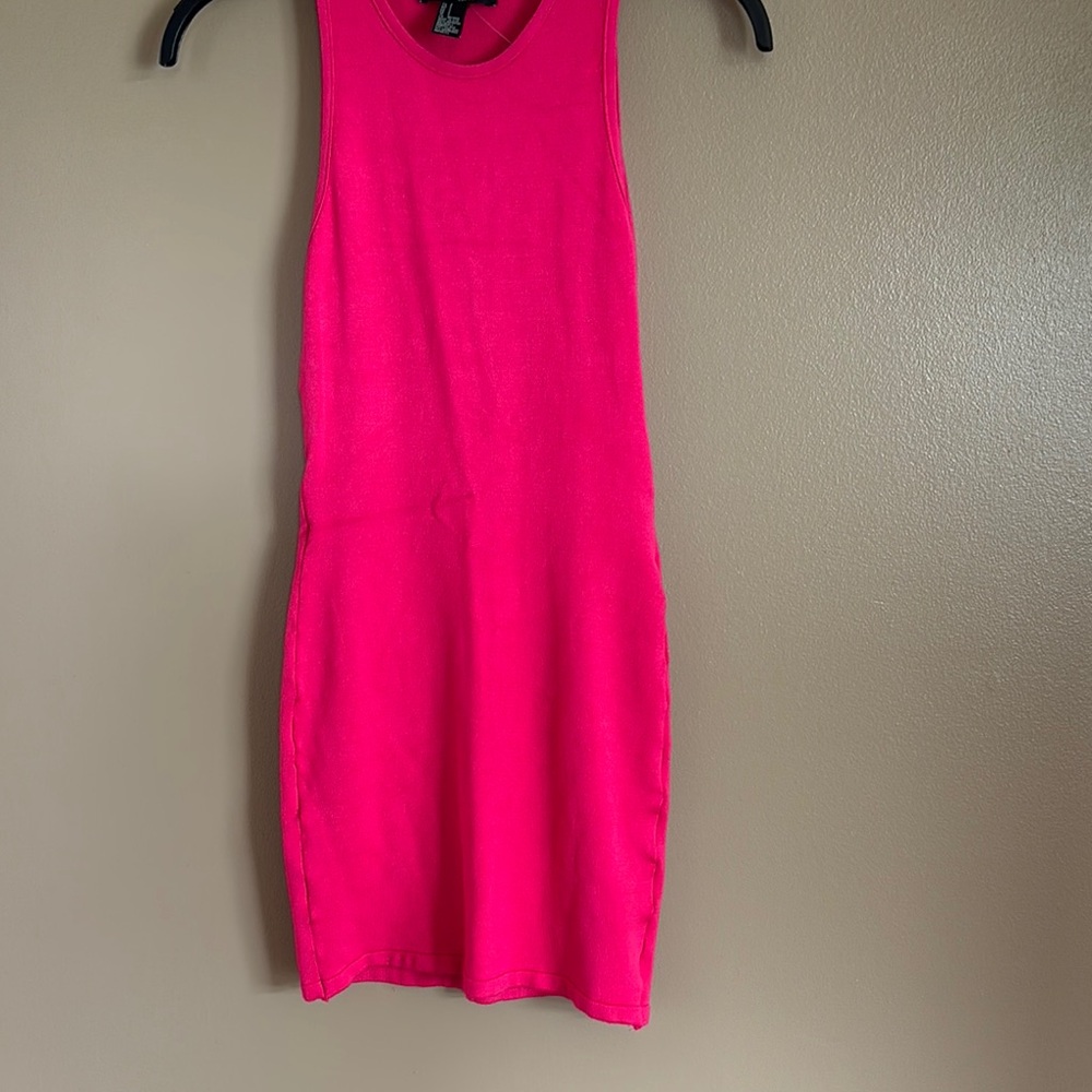 Forever 21 Hot Pink Knit Dress size small